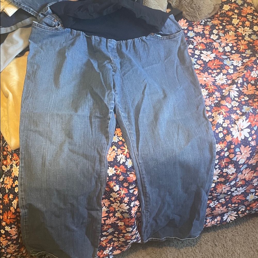 Duo Maternity Blue Boot Cut Jeans